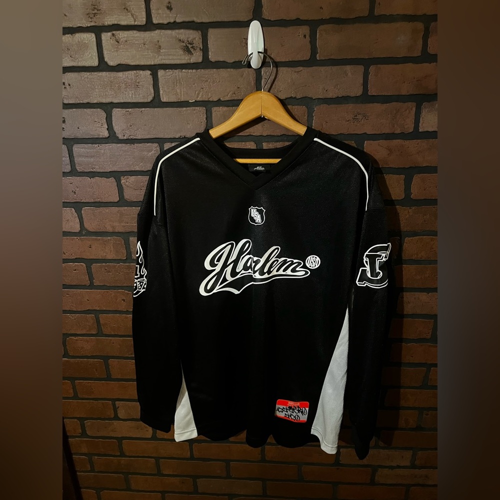 OVERSIZED FIT LONG-SLEEVED MESH SHIRT Size SMALL